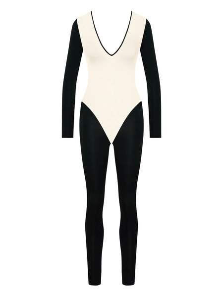  Maison Close Pure Tentation Long-sleeve Backless Jumpsuit - Black 