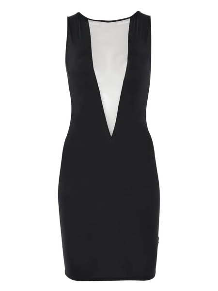  Maison Close Pure Tentation Minuit V-neck Dress - Black 