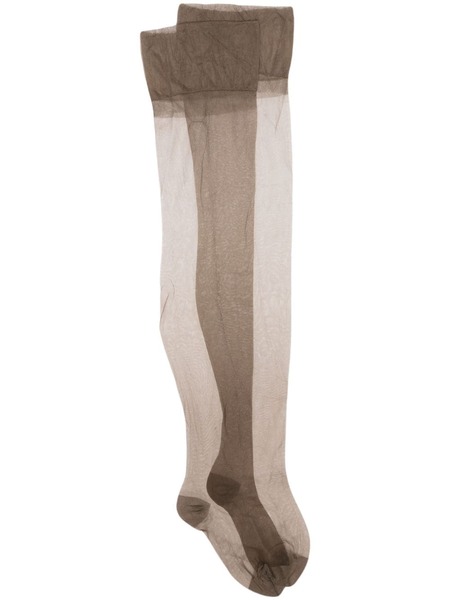  Maison Close Seamless Sheer Stockings - Brown 