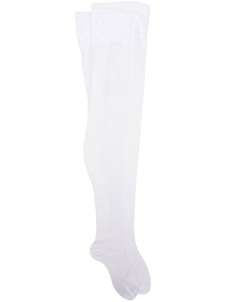  Maison Close Seamless Sheer Stockings - White 