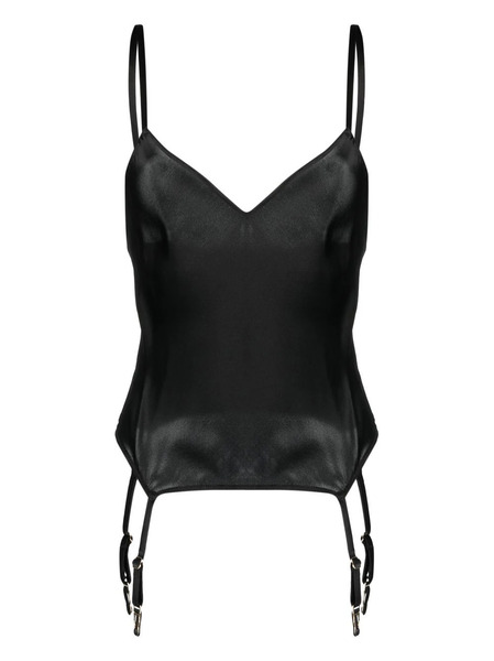  Maison Close Silk Camisole Top - Black 