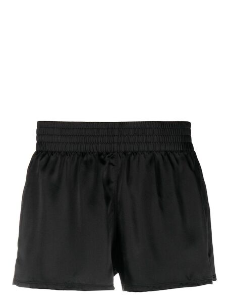  Maison Close Smocked Elasticated-waistband Boxers - Black 