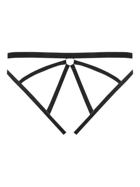  Maison Close Velvet Open Briefs - Black 