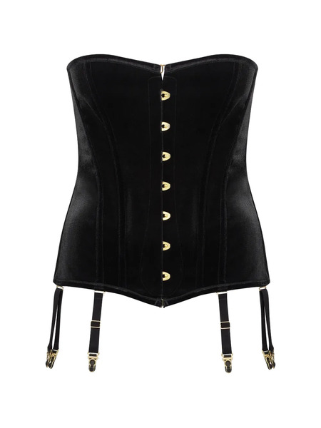  Maison Close X Scandale Rococo Garter Corset - Black 