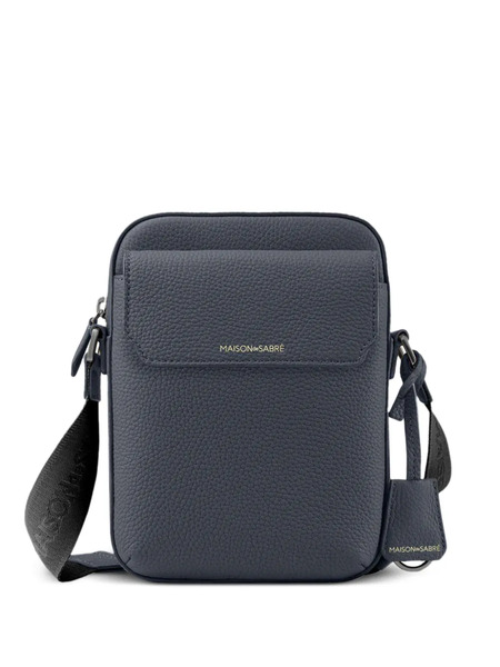  Maison De Sabré Flap Leather Messenger Bag - Grey 