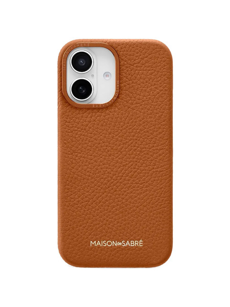  Maison De Sabré Iphone 16 Leather Phone Case - Brown 