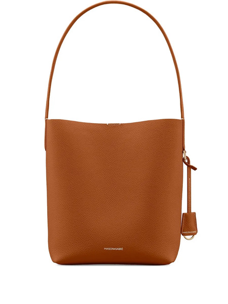  Maison De Sabré Leather Bucket Soft Tote - Brown 