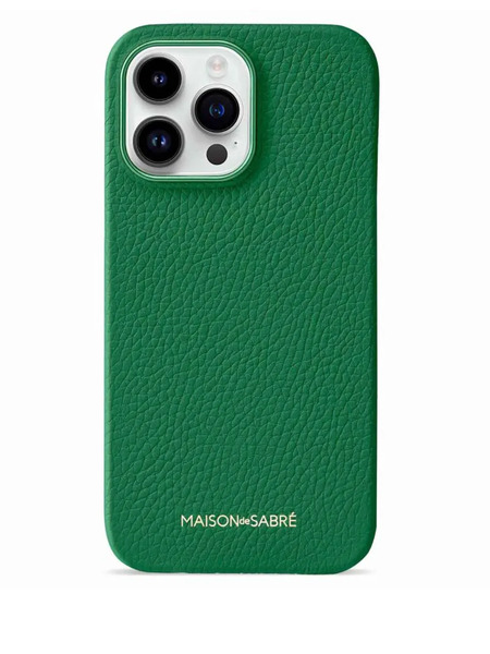  Maison De Sabré Leather Iphone 14 Pro Max Case - Green 