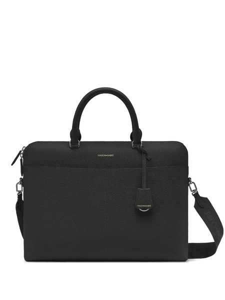  Maison De Sabré Leather Laptop Bag - Black 