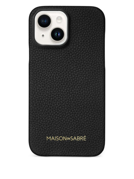  Maison De Sabré Leather Phone Case (iphone 15) - Black 
