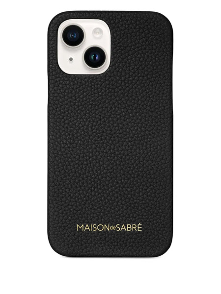  Maison De Sabré Leather Phone Case (iphone 14) - Black 