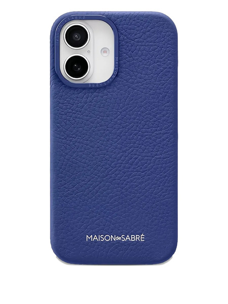 Maison De Sabré Leather Phone Case (iphone 16) - Blue 