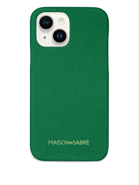  Maison De Sabré Leather Phone Case (iphone 14) - Green 