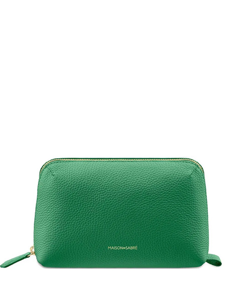  Maison De Sabré Leather Tech Pouch - Green 