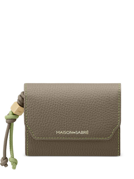  Maison De Sabré Leather Trifold Wallet - Grey 