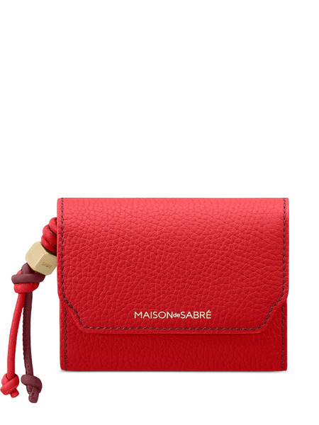  Maison De Sabré Leather Trifold Wallet - Red 