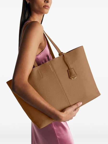  Maison De Sabré Snap Soft Leather Tote Bag - Neutrals 
