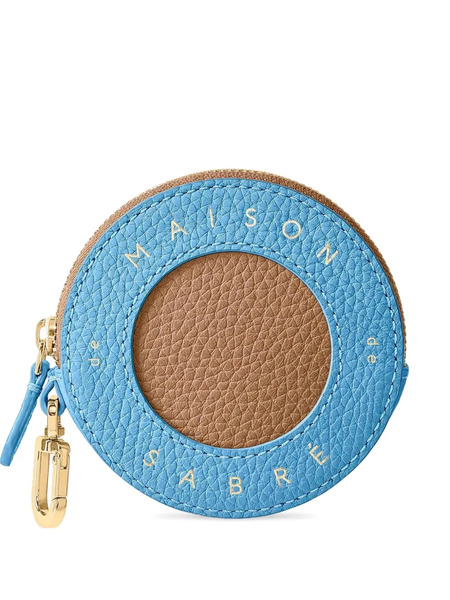  Maison De Sabré Zip Leather Coin Purse - Blue 