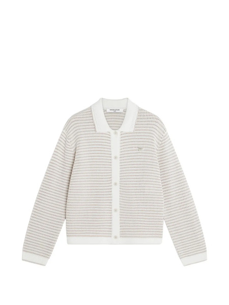  Maison Kitsuné Baby Fox Button Cardigan - White 