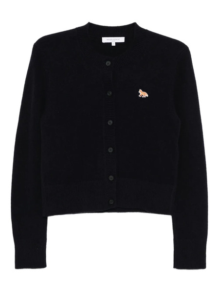 Maison Kitsuné Baby Fox Patch Cardigan - Blue 