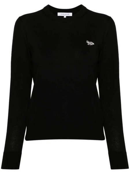  Maison Kitsuné Baby Fox-patch Sweater - Black 