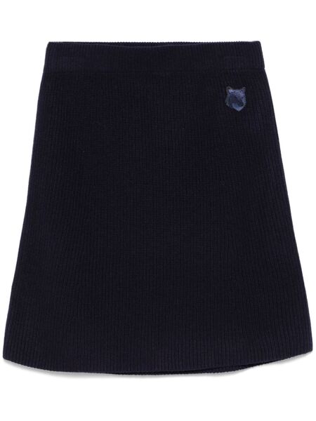  Maison Kitsuné Bold Fox Head Mini Skirt - Blue 