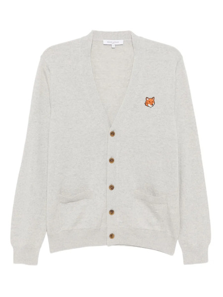  Maison Kitsuné Bold Fox Head Patch Cardigan - Grey 