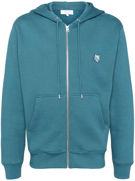  Maison Kitsuné Bold Fox Head Patch Comfort Hooded Jacket - Blue 