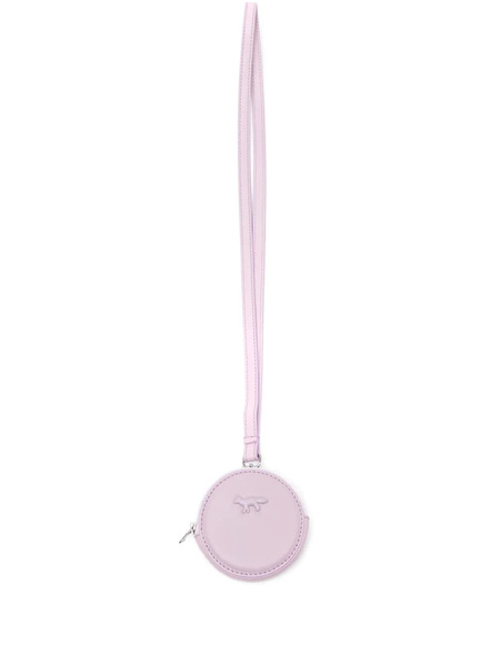  Maison Kitsuné Cloud Leather Coin Purse - Purple 