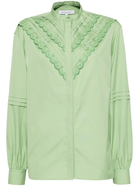  Maison Kitsuné Craft Embroidery Blouse - Green 