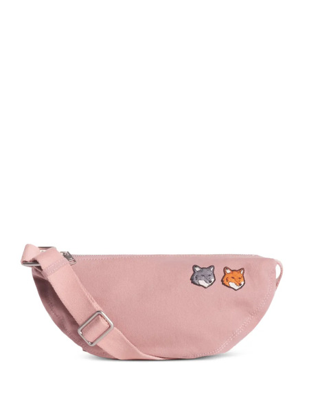  Maison Kitsuné Embroidered Shoulder Bag - Pink 