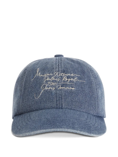  Maison Kitsuné Embroidery Baseball Cap - Blue 