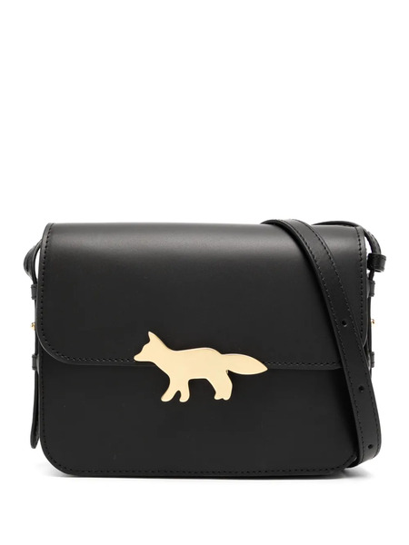  Maison Kitsuné Foldover Shoulder Crossbody Bag - Black 