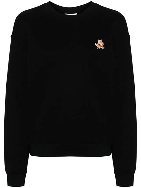  Maison Kitsuné Fox-appliqué Sweatshirt - Black 
