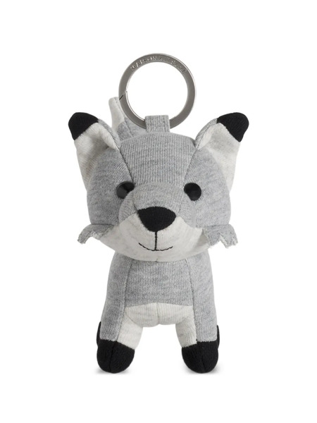  Maison Kitsuné Fox Bag Keyring - Grey 