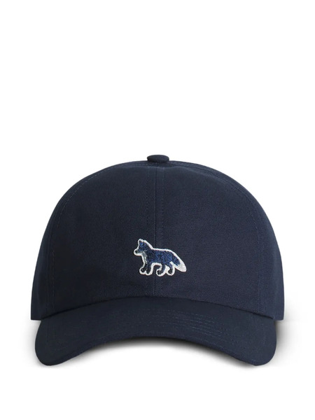  Maison Kitsuné Fox-embroidered Baseball Cap - Blue 