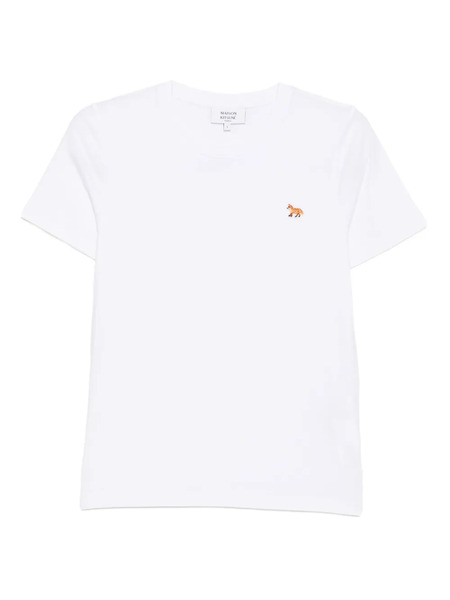  Maison Kitsuné Fox-embroidered T-shirt - White 