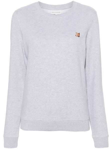  Maison Kitsuné Fox Head Cotton Sweatshirt - Grey 