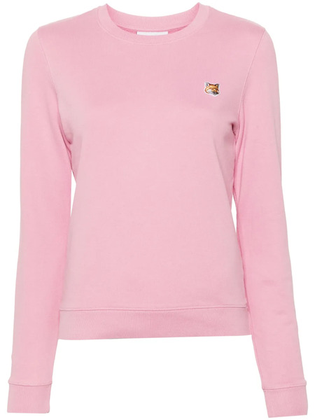  Maison Kitsuné Fox Head-patch Sweatshirt - Pink 