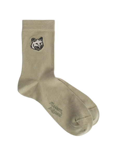  Maison Kitsuné Fox-head Socks - Green 