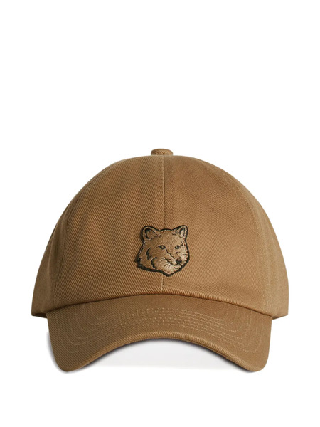  Maison Kitsuné Fox-motif Cotton Cap - Brown 