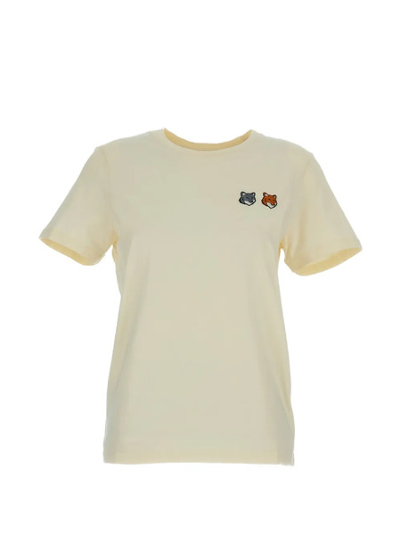  Maison Kitsuné Fox-motif T-shirt - Neutrals 