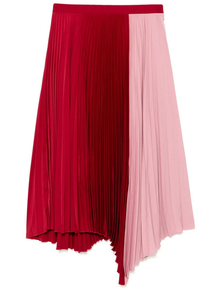  Maison Kitsuné Fully Pleated Midi Skirt - Pink 