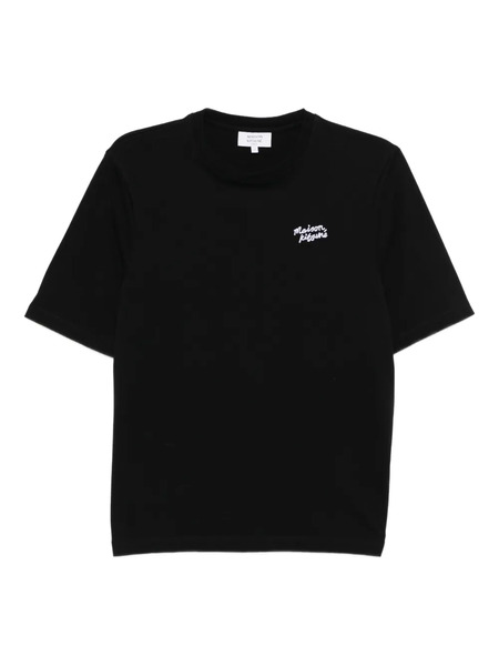  Maison Kitsuné Handwriting Embroidered T-shirt - Black 