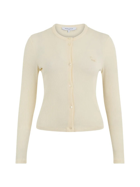  Maison Kitsuné Logo-detail Cardigan - Neutrals 
