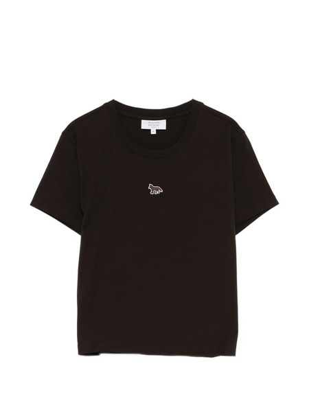  Maison Kitsuné Logo-patch T-shirt - Brown 