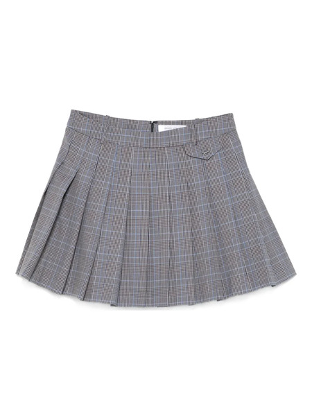  Maison Kitsuné Pleated Mini Skirt - Blue 