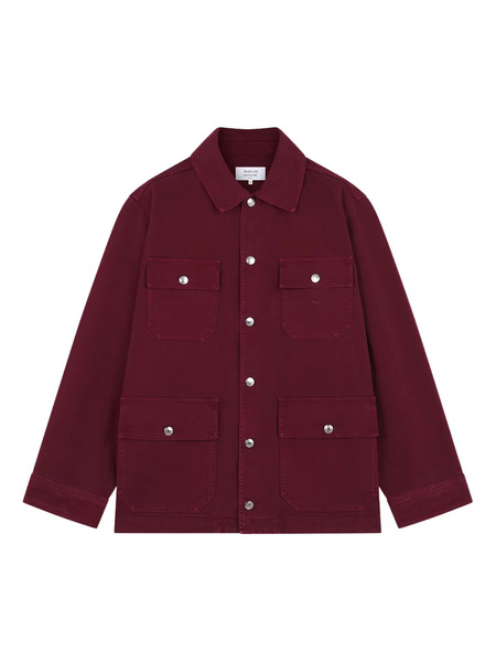  Maison Kitsuné Pockets Cotton Shirt Jacket - Red 
