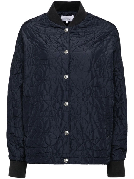  Maison Kitsuné Quilted Blouson - Blue 
