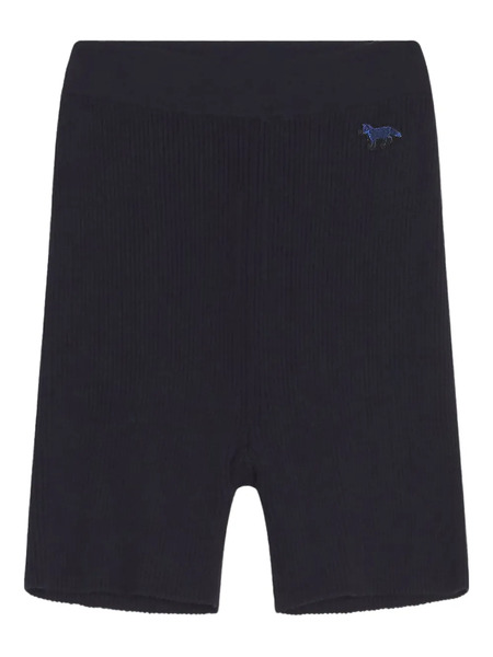  Maison Kitsuné Ribbed Shorts - Blue 